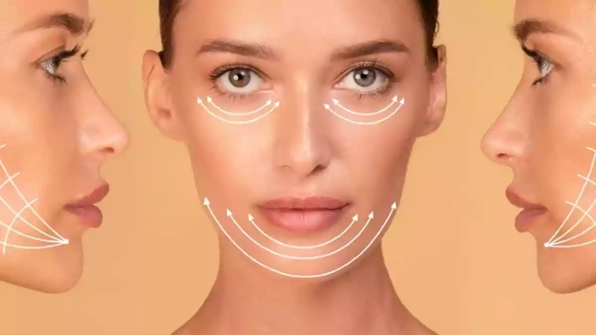 Paciente em avaliação para harmonização facial